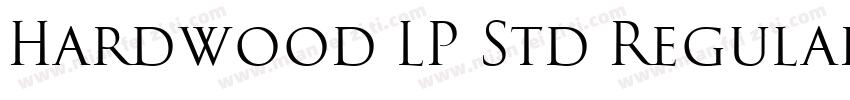 Hardwood LP Std Regular字体转换
